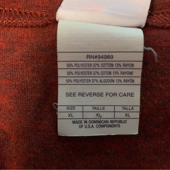 Cincinnati Reds Sports Gear Short Sleeve Shirt #19 Votto Size XL Burgandy Red - Picture 6 of 8